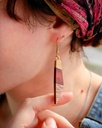 Boucles d'oreilles - Aurore boréale