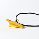 Pendentif - Avion en papier en buis