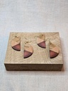 Earings - Tricolor half-moon
